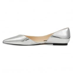 Nine West Aryn Half D'Orsay Flats Metallic Mindset
