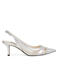 Nine West Metallic Mindset Ash Slingback Pumps