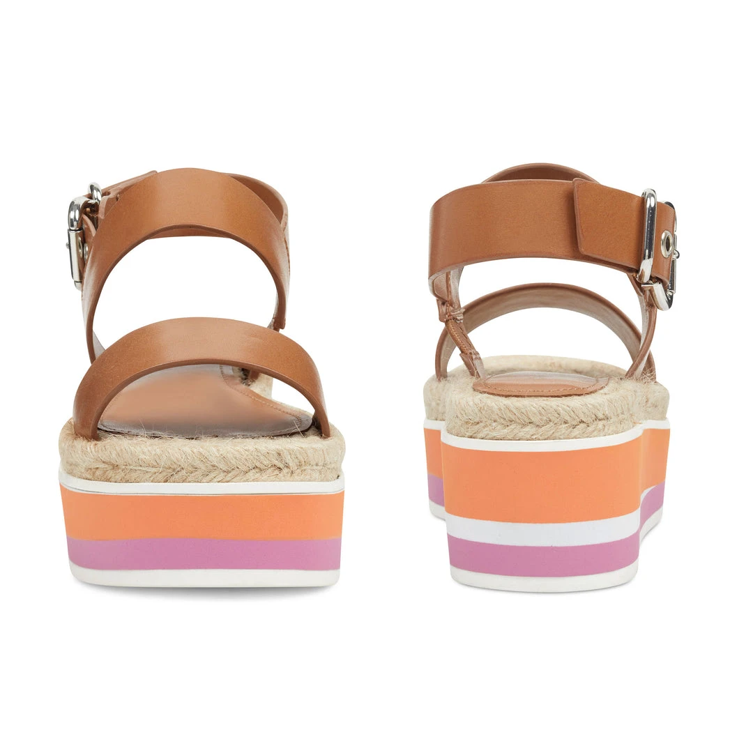 Nine West Weave Got You Athena Platform Sandals 7 Nine West Weave Got You Athena Platform Sandals