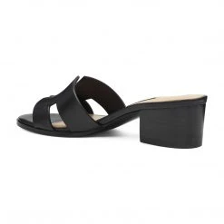 Nine West Aubrey Open Toe Slide Sandals Heels