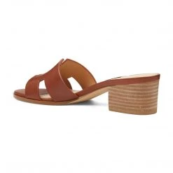 Nine West Heels Aubrey Open Toe Slide Sandals 10 Nine West Heels Aubrey Open Toe Slide Sandals