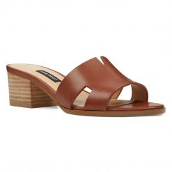 Nine West Heels Aubrey Open Toe Slide Sandals
