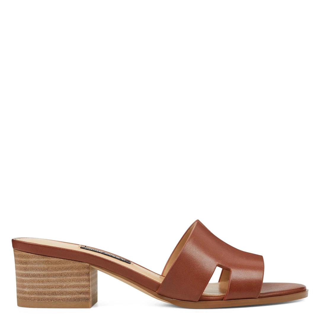 Nine West Heels Aubrey Open Toe Slide Sandals 3 Nine West Heels Aubrey Open Toe Slide Sandals