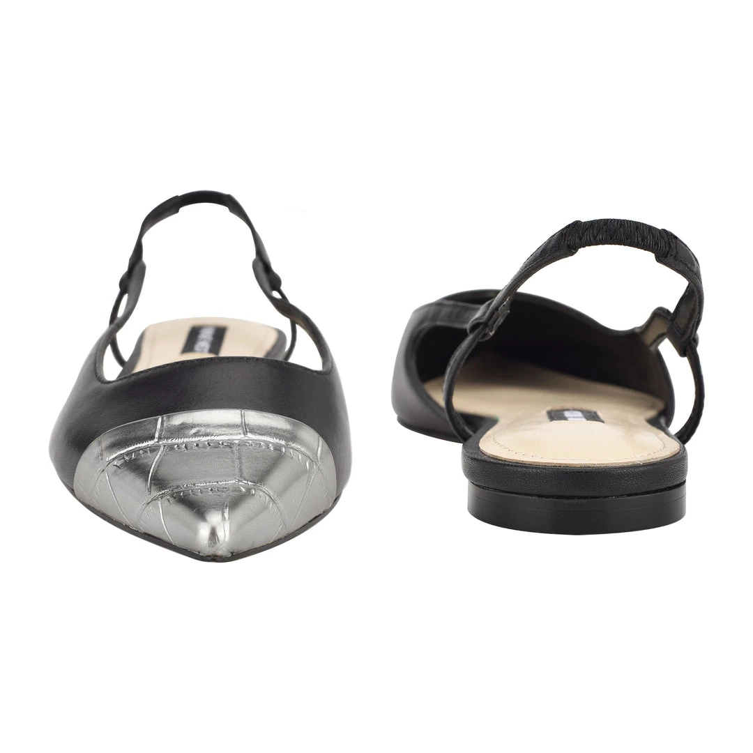 Nine West Babee Slingback Pointy Toe Flats 6 Nine West Babee Slingback Pointy Toe Flats
