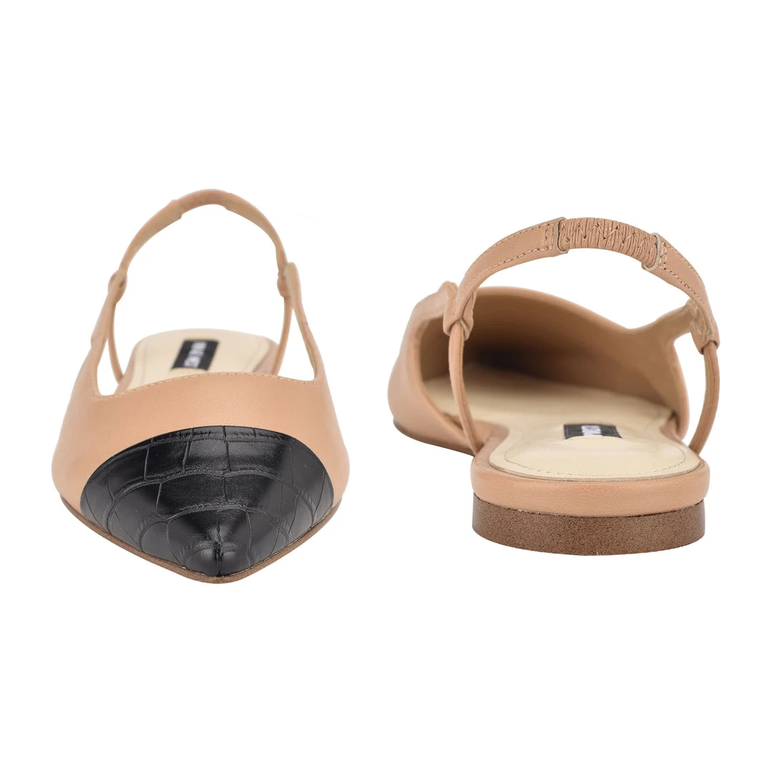 Nine West Babee Slingback Pointy Toe Flats 6 Nine West Babee Slingback Pointy Toe Flats