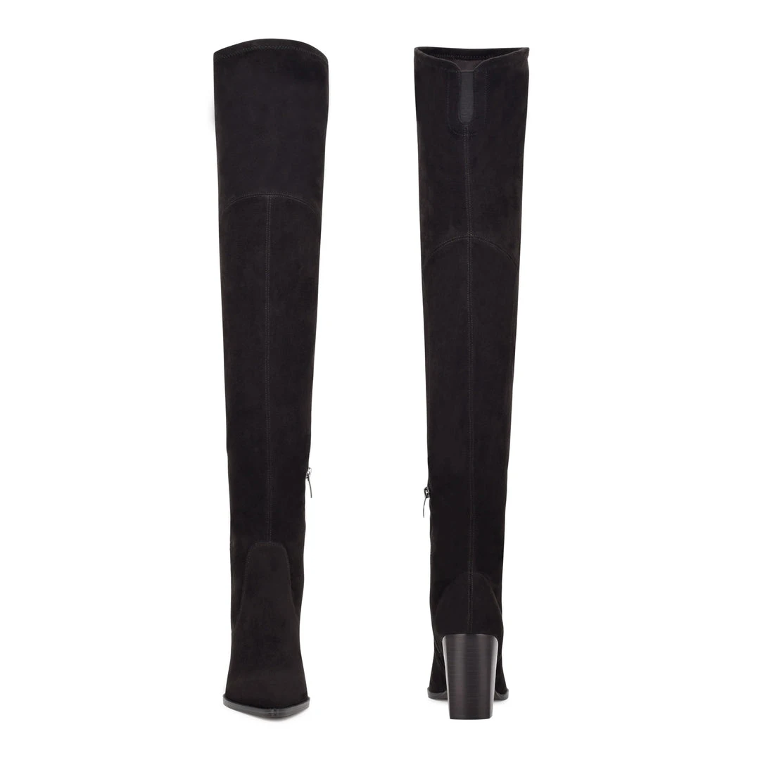 Nine West Barret Over The Knee Heeled Boots 6 Nine West Barret Over The Knee Heeled Boots
