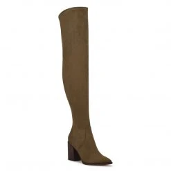 Nine West Barret Over The Knee Heeled Boots Shoes