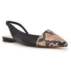 Nine West Shoes Beads Slingback Pointy Toe Flats