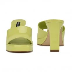 Nine West Behot Heeled Slide Sandals Y2K Revival