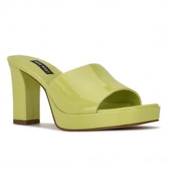 Nine West Behot Heeled Slide Sandals Y2K Revival