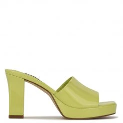 Nine West Behot Heeled Slide Sandals Y2K Revival