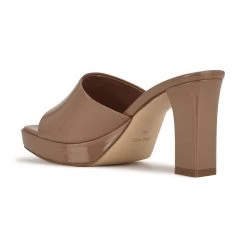 Nine West Y2K Revival Behot Heeled Slide Sandals 4 Nine West Y2K Revival Behot Heeled Slide Sandals