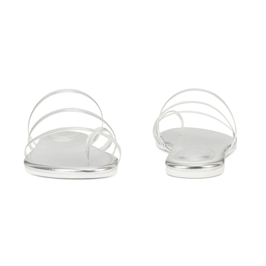 Nine West Benette Flat Slide Sandals 7 Nine West Benette Flat Slide Sandals