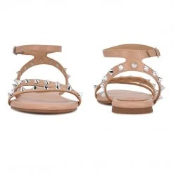 Nine West Bernie Studded Flat Sandals Fun Flats