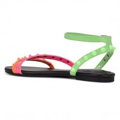 Nine West Bernie Studded Flat Sandals Color Pop