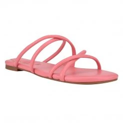 Nine West Beva Flat Slide Sandals Fun Flats