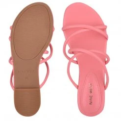 Nine West Beva Flat Slide Sandals Fun Flats