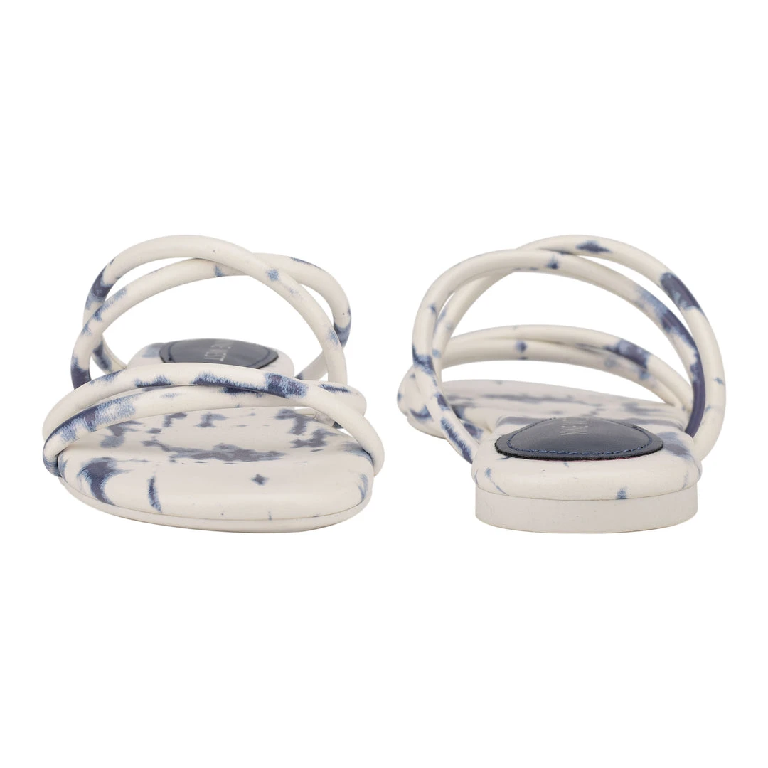 Nine West Beva Flat Slide Sandals Fun Flats 6 Nine West Beva Flat Slide Sandals Fun Flats