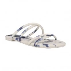 Nine West Beva Flat Slide Sandals Fun Flats