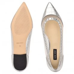 Nine West Metallic Mindset Bizzie Pointy Toe Flats