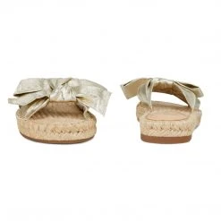Nine West Weave Got You Blanche Espadrille Slide Sandals