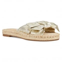 Nine West Weave Got You Blanche Espadrille Slide Sandals
