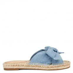 Nine West Weave Got You Blanche Espadrille Slide Sandals