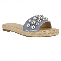 Nine West Weave Got You Blast Espadrille Slide Sandals