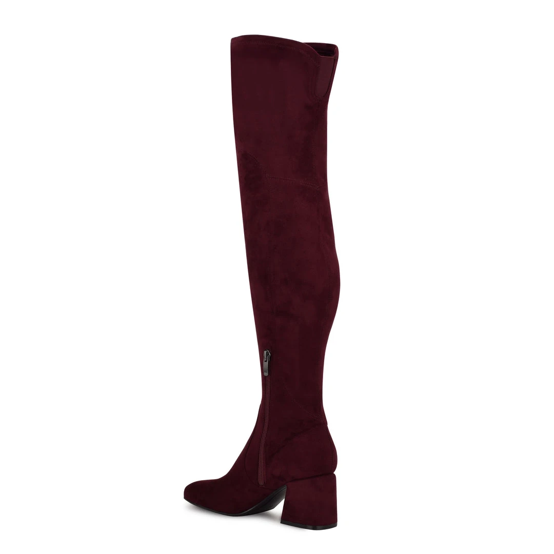 Nine West Shoes Blocky Over The Knee Heeled Boots 5 Nine West Shoes Blocky Over The Knee Heeled Boots