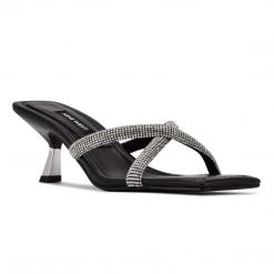Nine West Heel Appeal Blonde Heeled Slide Sandals