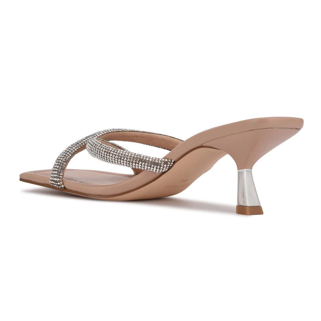 Nine West Blonde Heeled Slide Sandals Heel Appeal Nine West Blonde Heeled Slide Sandals Heel Appeal