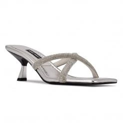 Nine West Heel Appeal Blonde Heeled Slide Sandals