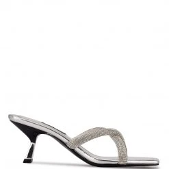 Nine West Heel Appeal Blonde Heeled Slide Sandals