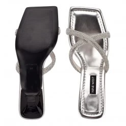 Nine West Heel Appeal Blonde Heeled Slide Sandals