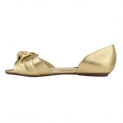 Nine West Bonnie Bow Front D'Orsay Flats Metallic Mindset
