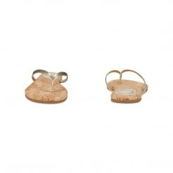 Nine West Metallic Mindset Bossy Flat Thong Sandals