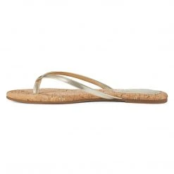 Nine West Metallic Mindset Bossy Flat Thong Sandals