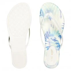 Nine West Bossy Flat Thong Sandals Color Pop