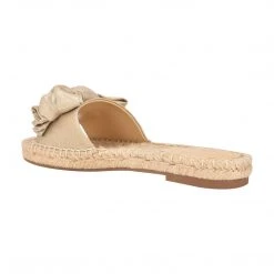 Nine West Weave Got You Bow Espadrille Slide Sandals