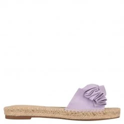 Nine West Weave Got You Bow Espadrille Slide Sandals