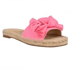 Nine West Weave Got You Bow Espadrille Slide Sandals