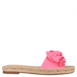 Nine West Weave Got You Bow Espadrille Slide Sandals