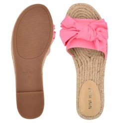 Nine West Weave Got You Bow Espadrille Slide Sandals