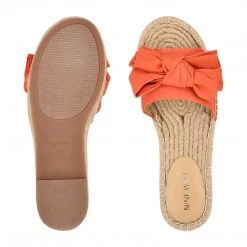 Nine West Weave Got You Bow Espadrille Slide Sandals