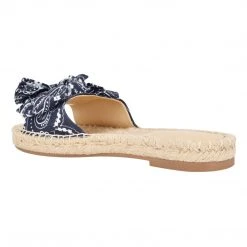 Nine West Weave Got You Bow Espadrille Slide Sandals