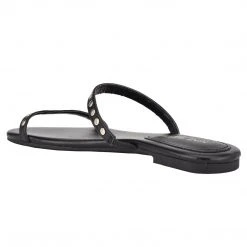 Nine West Fun Flats Brandie Flat Studded Slide Sandals