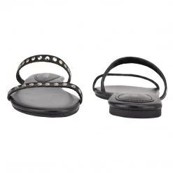 Nine West Fun Flats Brandie Flat Studded Slide Sandals