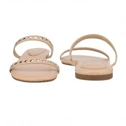 Nine West Brandie Flat Studded Slide Sandals