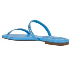 Nine West Brandie Flat Studded Slide Sandals Color Pop