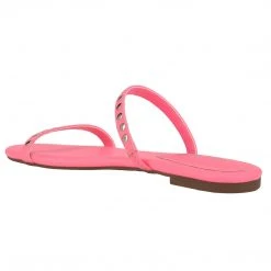 Nine West Brandie Flat Studded Slide Sandals Color Pop